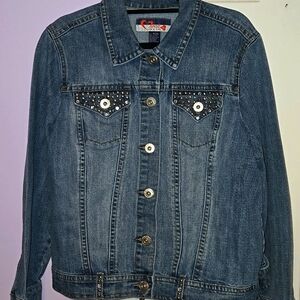 Denim bling jacket